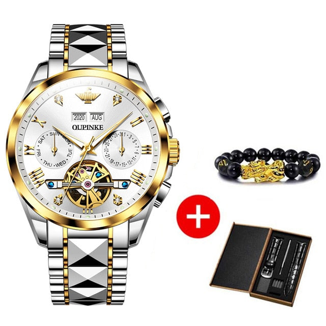 Luxury Men Watches Automatic Sapphire Green Watch Men Tungsten steel Waterproof Business Sport Mechanical Wristwatch-1